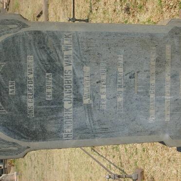 WIJK Hendrik Jacobus, van 1889-1977