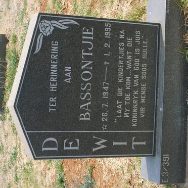 WIT Bassontjie, de 1947-1995