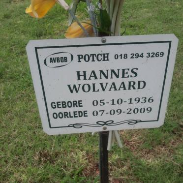 WOLVAARD Hannes 1936-2009