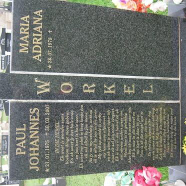 WORKEL Paul Johannes 1975-2007 &amp; Maria Adriana 1978-