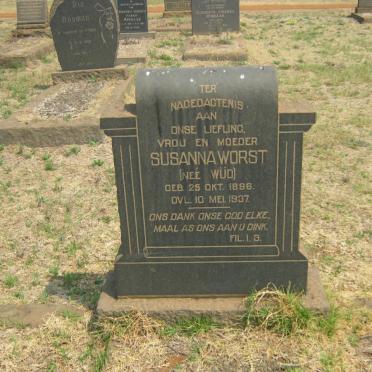 WORST Susanna nee WÜD 1896-1937