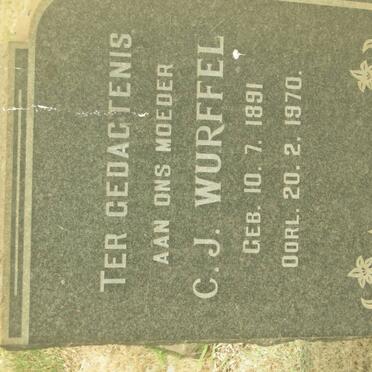 WURFFEL C.J. 1891-1970