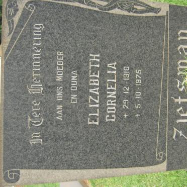 ZIETSMAN Elizabeth Cornelia 1910-1975