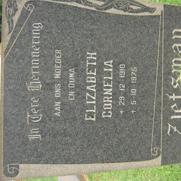 ZIETSMAN Elizabeth Cornelia 1910-1975