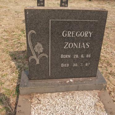 ZONIAS Gregory 1986-1987