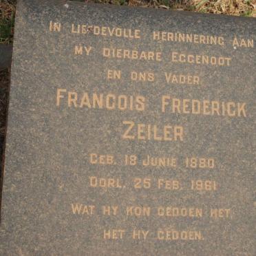 ZEILER Francois Frederick 1880-1961