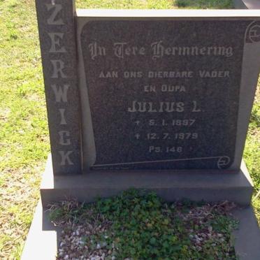 ZERWICK Julius L. 1897-1979