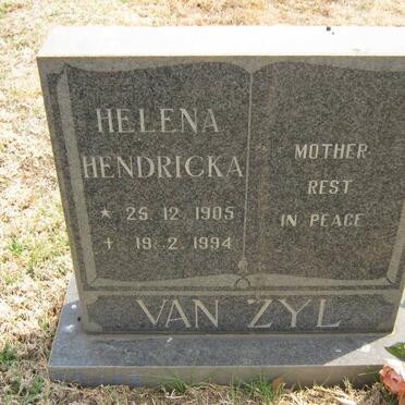 ZYL Helena Hendricka, van 1905-1994