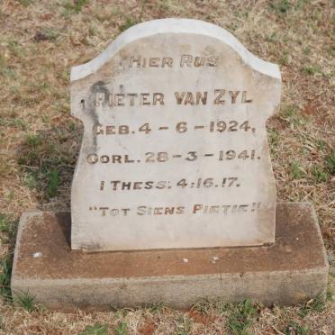 ZYL Pieter, van 1924-1941 