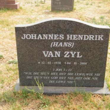 ZYL Johannes Hendrik, van 1938-2000