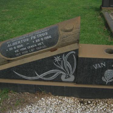 ZYL Albertus Petrus, van 1926-1966