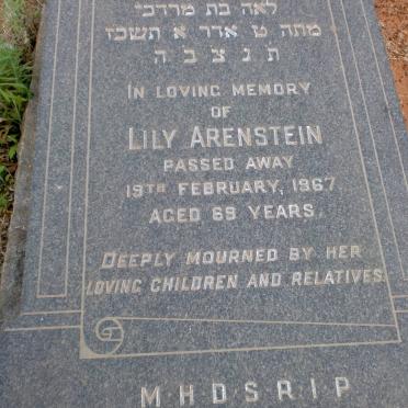 ARENSTEIN Lily -1967