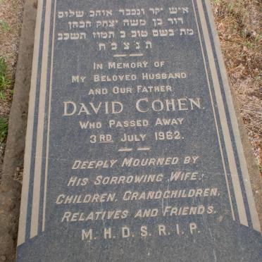 COHEN David -1962
