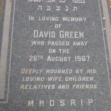 GREEN David -1967