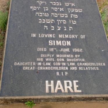 HARE Simon -1962
