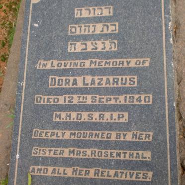 LAZARUS Dora -1940