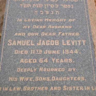 LEVITT Samuel Jacob -1944