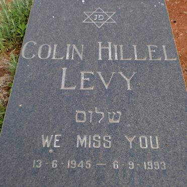 LEVY Colin Hillel 1945-1993