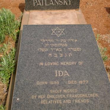 PATLANSKY Ida 1899-1977