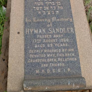 SANDLER Hyman -1960