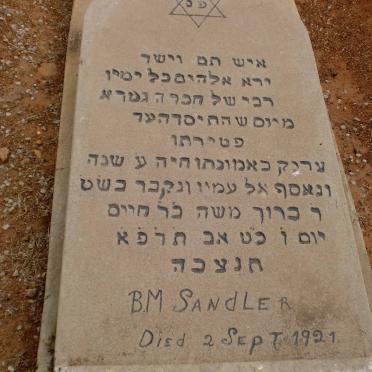 SANDLER B.M. -1921