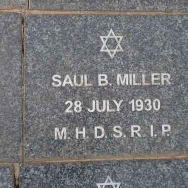 MILLER Saul Benjamin -1930