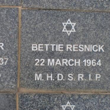 RESNICK Bettie -1964