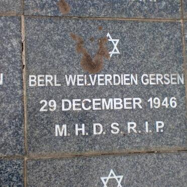 GERSEN Berl Welverdien -1946