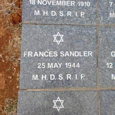 SANDLER Frances -1944