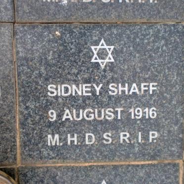 SHAFF Sidney -1916