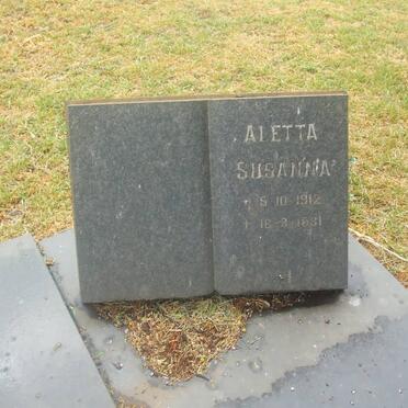 ? Aletta Susanna 1912-1981