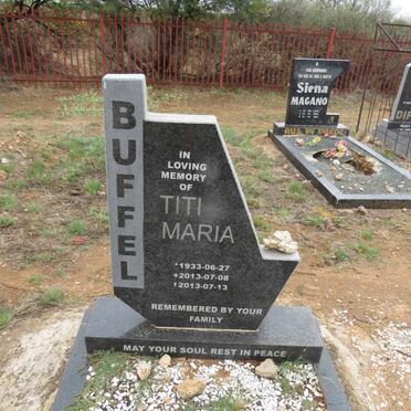 BUFFEL Titi Maria 1933-2013
