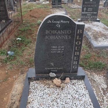 BLOUBERG Boikanyo Johannes 1944-2011