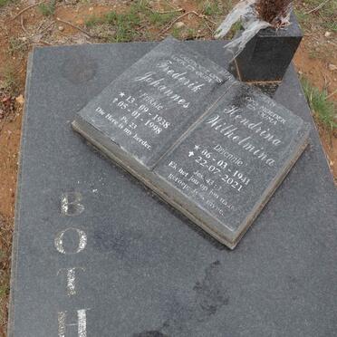 BOTHA Frederik Johannes 1938-1998 & Hendrina Wilhelmina 1941-2021 _1