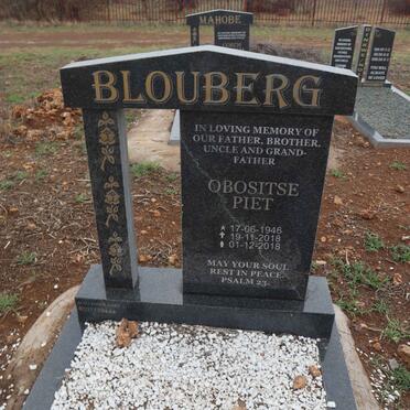 BLOUBERG Obositse Piet 1946-2018