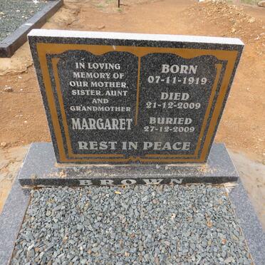 BROWN Margaret 1919-2009