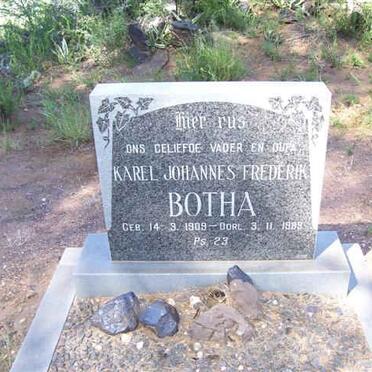 BOTHA Karel Johannes Frederik 1909-1983