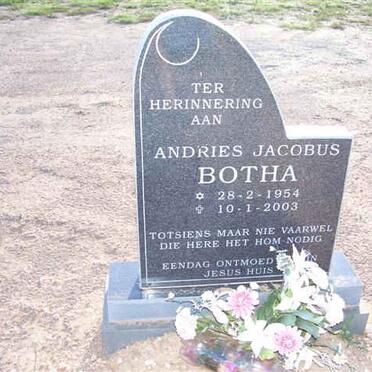 BOTHA Andries Jacobus 1954-2003