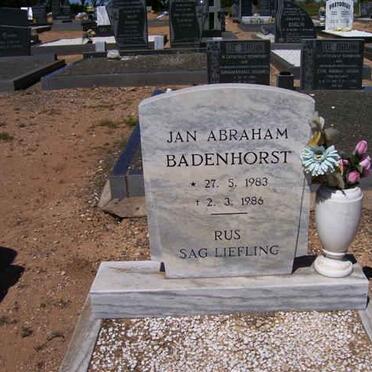 BADENHORST Jan Abraham 1983-1986