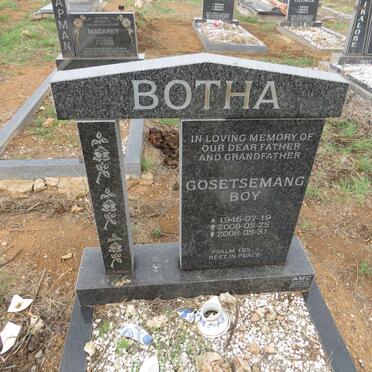 BOTHA Gosetsemang Boy 1946-2008