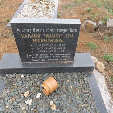 BOSMAN Karabo Era 1997-2011