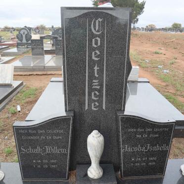 COETZEE Schalk Willem 1912-1987 & Jacoba Isabella 1920-2005