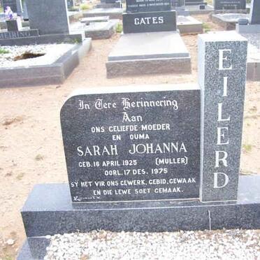 EILERD Sarah Johanna nee MULLER 1925-1975