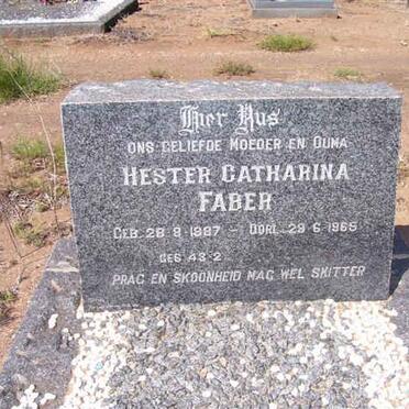 FABER Hester Catharina 1887-1965