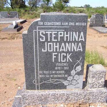 FICK Stephina Johanna nee FOUCHE 1870-1957