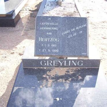 GREYLING Hertzog 1915-1990