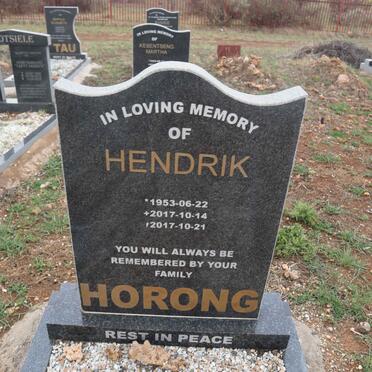 HORONG Hendrik 1953-2017
