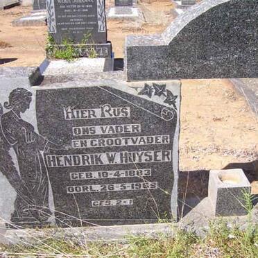 HUYSER Hendrik W. 1883-1969