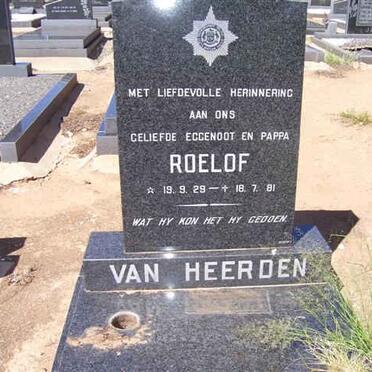 HEERDEN Roelof, van 1929-1981