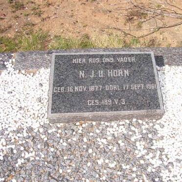 HORN N.J.H 1877-1961